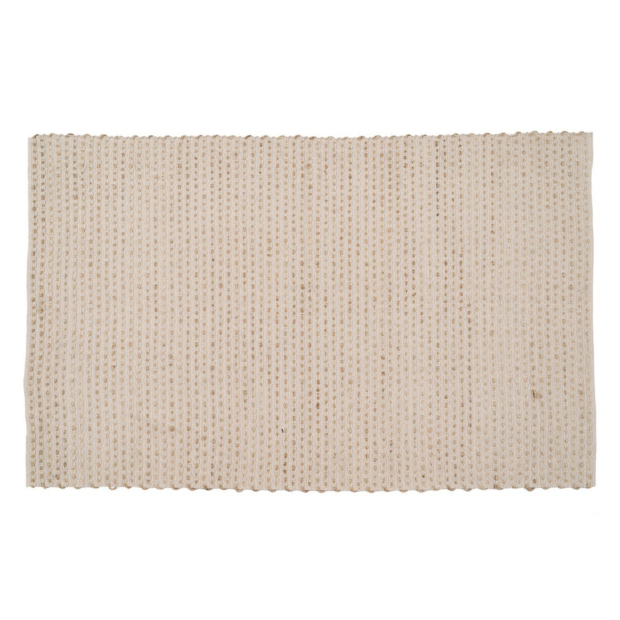 ALFOMBRA NATURAL-BLANCO YUTE-ALGODÓN 200 X 290 CM