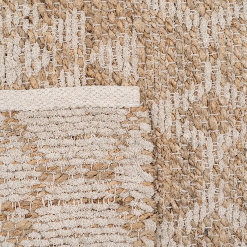 NATURAL RUG-WHITE JUTE-COTTON 160 X 230 CM