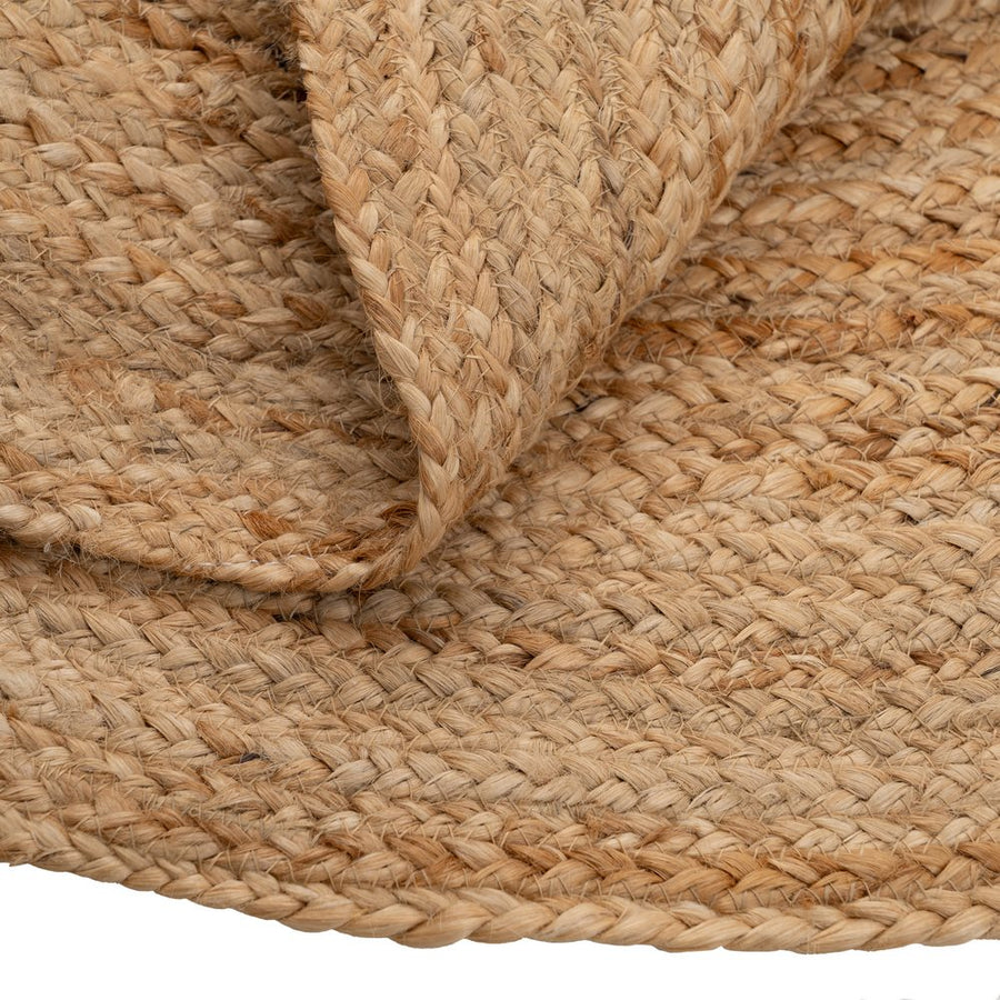 ALFOMBRA NATURAL YUTE DECORACIÓN 100 X 100 CM