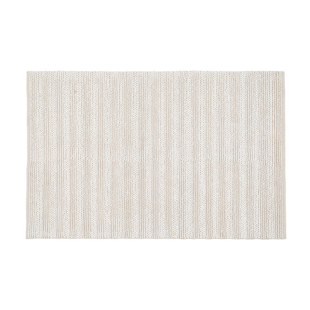 ALFOMBRA CREMA TEJIDO DECORACI�N 160 X 230 CM
