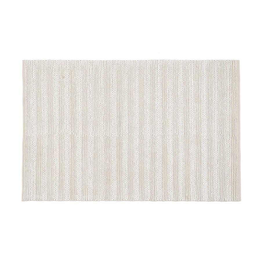 ALFOMBRA CREMA TEJIDO DECORACIÓN 160 X 230 CM