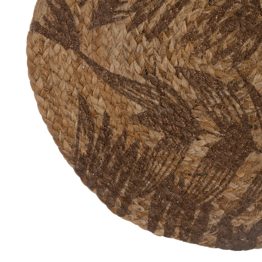 BROWN FIBER PRINTED PLACEMAT 38 X 38 CM