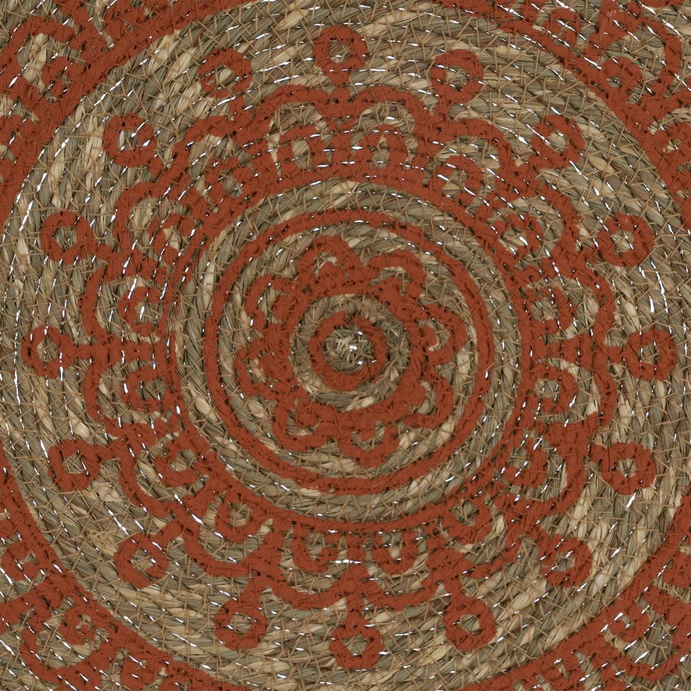 SALVAMANTEL IMPRESO TERRACOTA FIBRA 38 X 38 CM