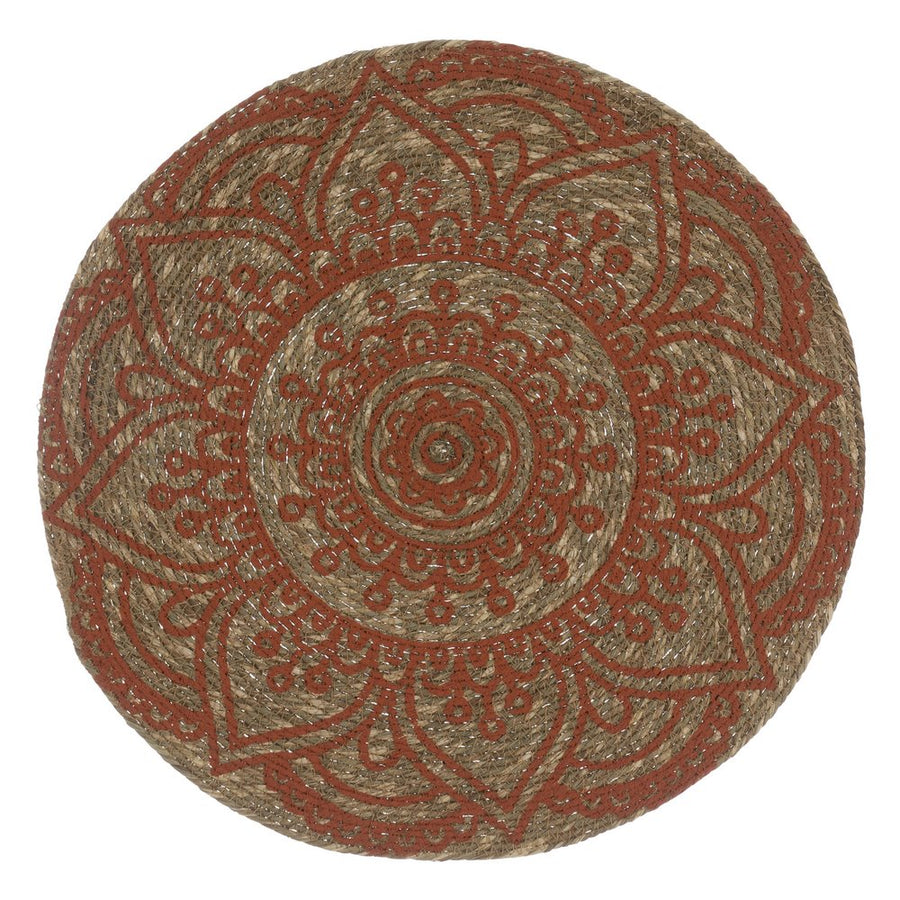 SALVAMANTEL IMPRESO TERRACOTA FIBRA 38 X 38 CM