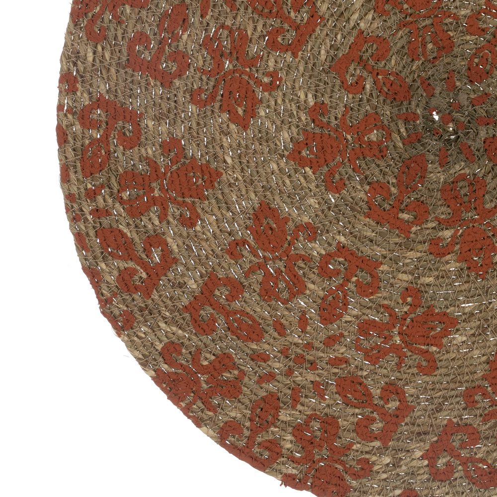 SALVAMANTEL IMPRESO TERRACOTA FIBRA 38 X 38 CM