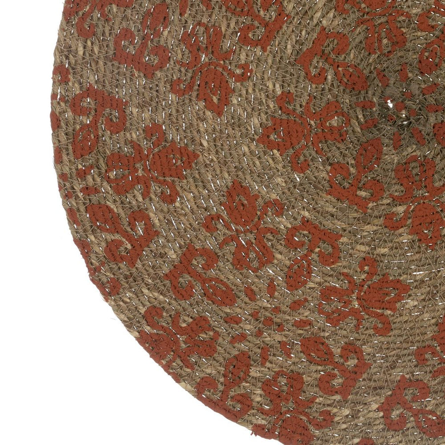 SALVAMANTEL IMPRESO TERRACOTA FIBRA 38 X 38 CM