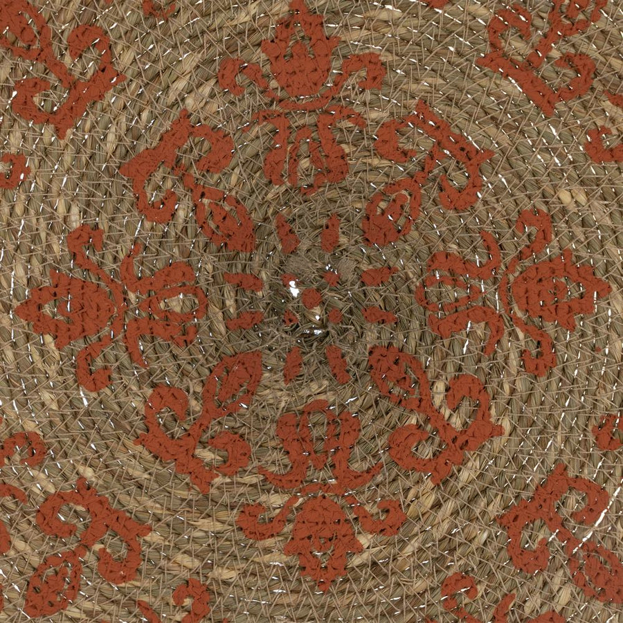 SALVAMANTEL IMPRESO TERRACOTA FIBRA 38 X 38 CM