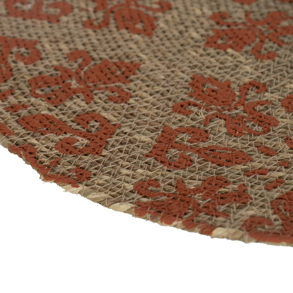 SALVAMANTEL IMPRESO TERRACOTA FIBRA 38 X 38 CM