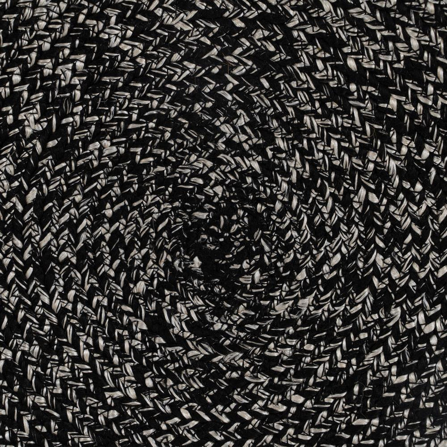 SALVAMANTEL TRENZADO NEGRO-BLANCO 38 X 38 CM