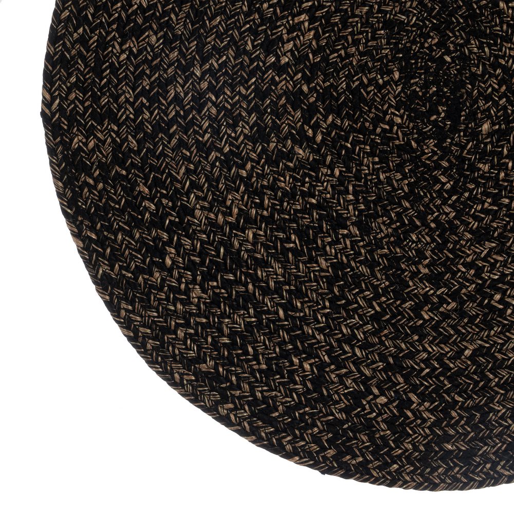 BRAIDED BROWN-BLACK PLACEMAT 38 X 38 CM