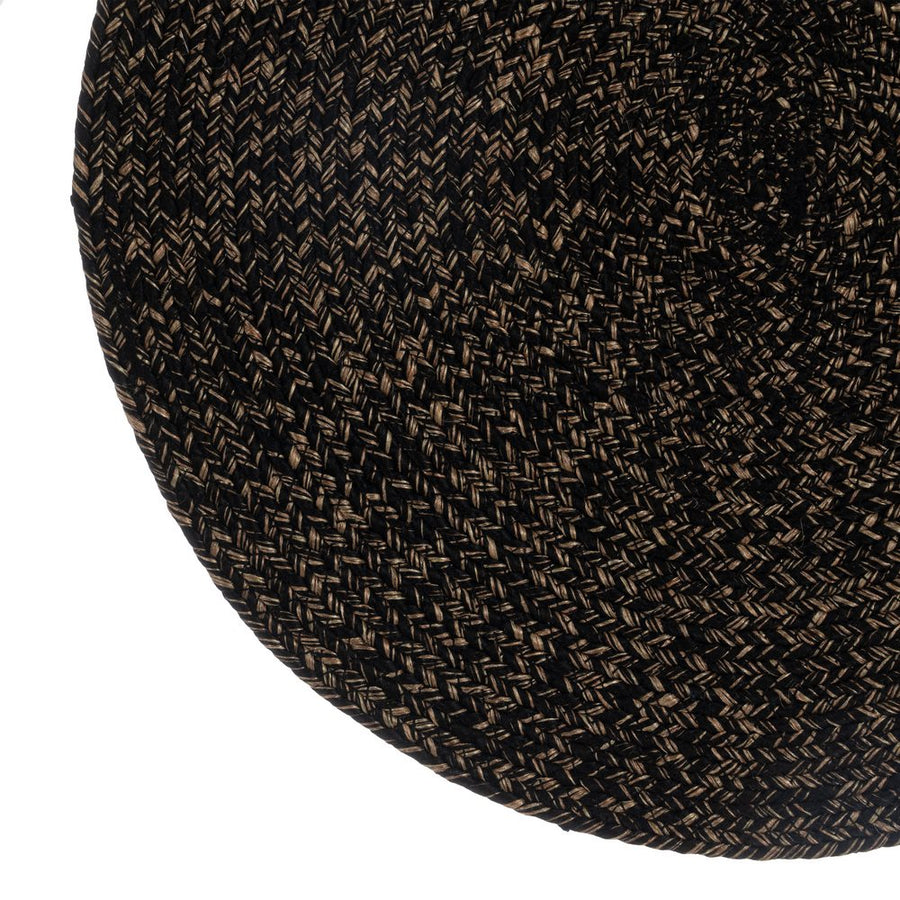 SALVAMANTEL TRENZADO MARRÓN-NEGRO 38 X 38 CM