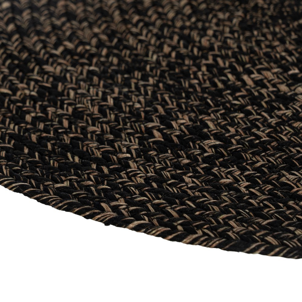 BRAIDED BROWN-BLACK PLACEMAT 38 X 38 CM
