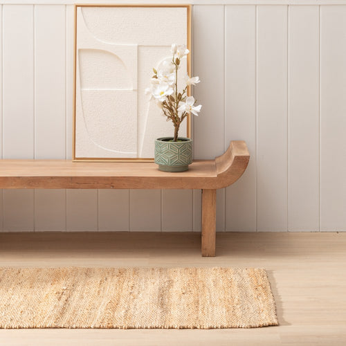 ALFOMBRA NATURAL YUTE ALTEA DECORACIÓN 70 X 170 CM