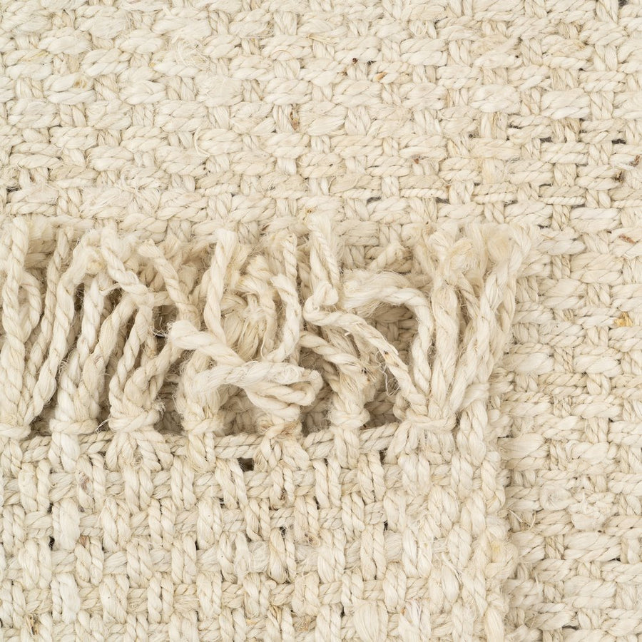 ALFOMBRA CREMA YUTE ALTEA DECORACIÓN 70 X 170 CM