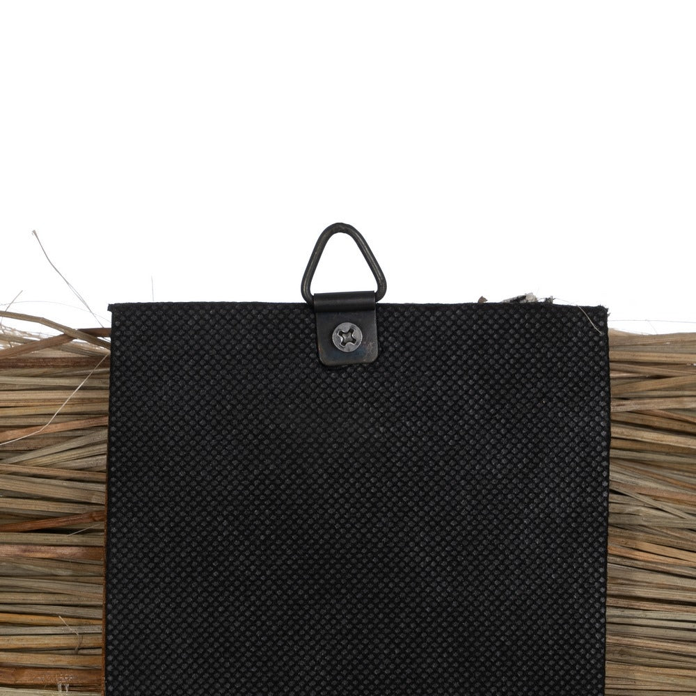 WALL MURAL NATURAL FIBRE DECORATION 30 X 8 X 38 CM