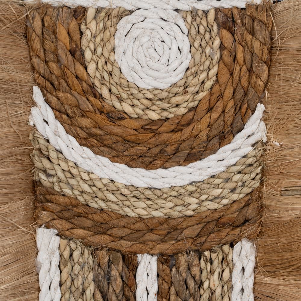 WALL MURAL NATURAL FIBER DECORATION 26 X 8 X 48 CM