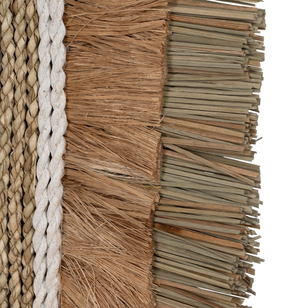 WALL MURAL NATURAL FIBER DECORATION 26 X 8 X 48 CM