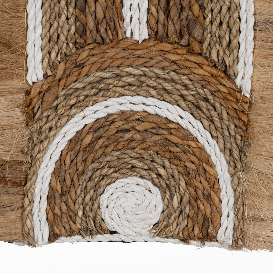 MURAL PARED FIBRA NATURAL DECORACIÓN 32 X 8 X 58 CM