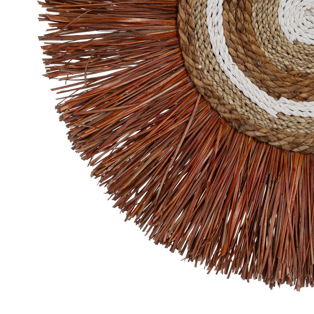 WALL MURAL NATURAL FIBER DECORATION 55 X 3 X 55 CM
