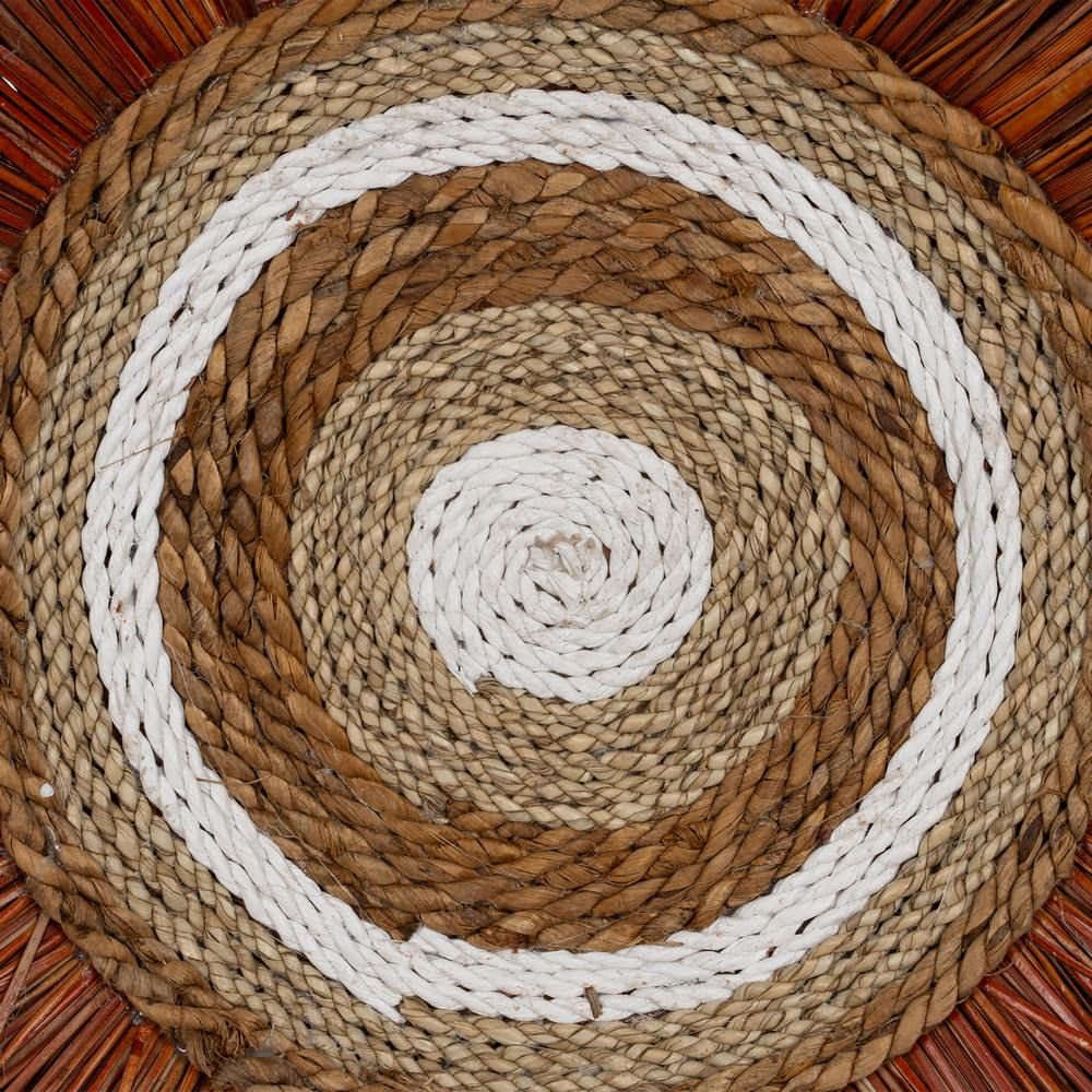 WALL MURAL NATURAL FIBER DECORATION 55 X 3 X 55 CM