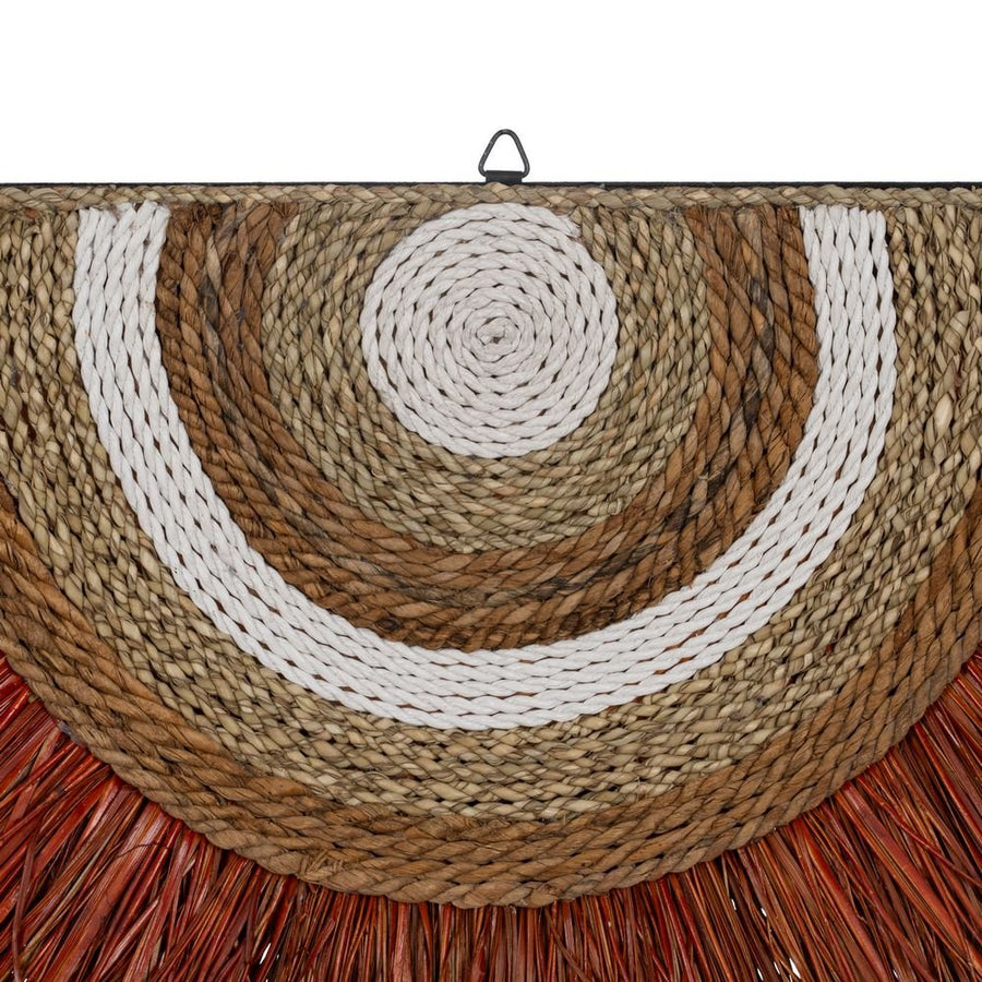 MURAL PARED FIBRA NATURAL DECORACIÓN 75 X 3 X 46 CM