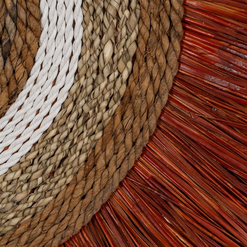 NATURAL FIBER WALL MURAL DECORATION 75 X 3 X 46 CM