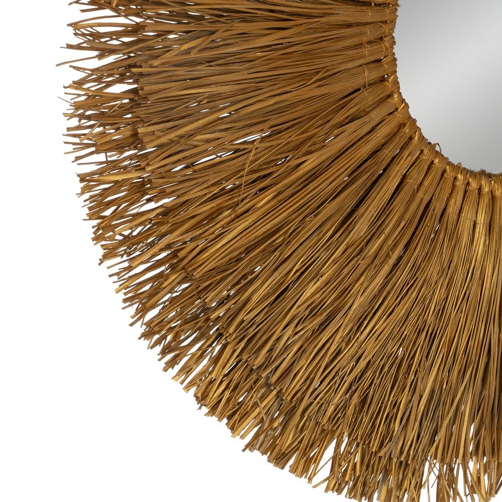 ESPEJO FIBRA NATURAL DECORACI�N 80 X 5 X 80 CM