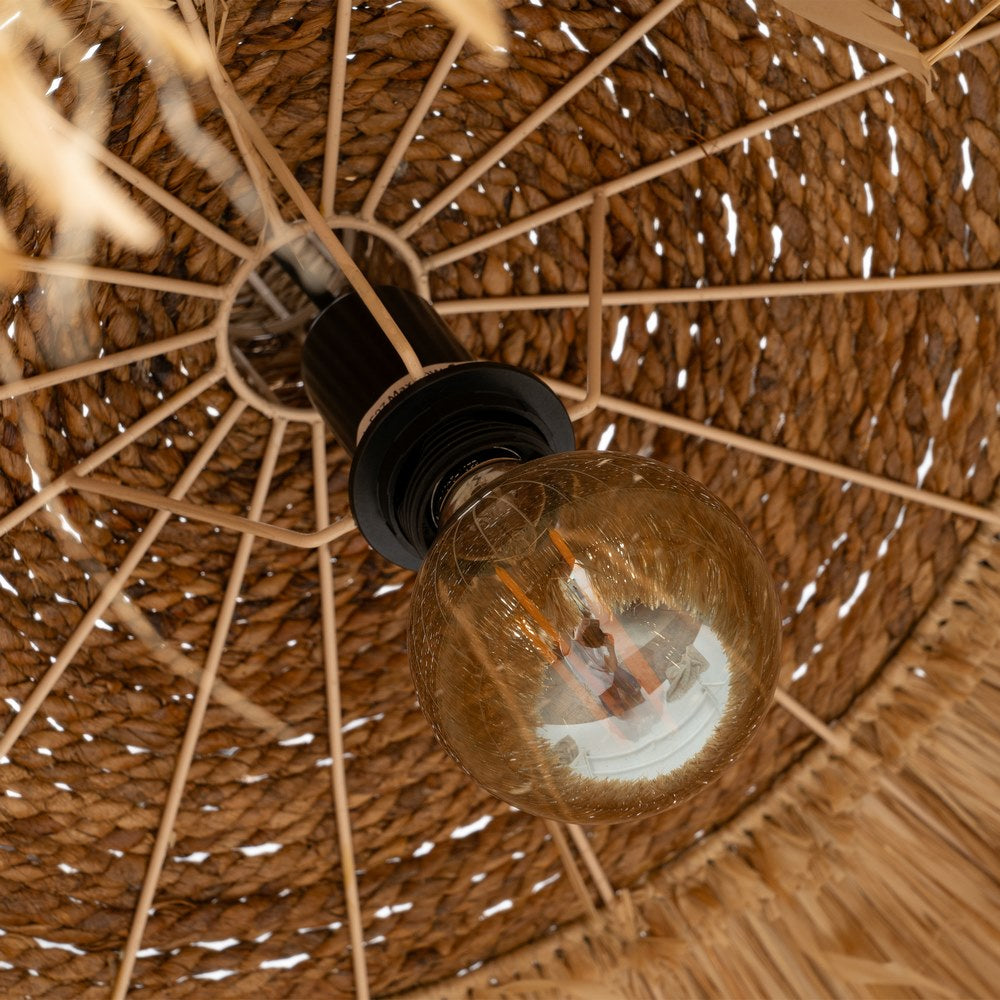 NATURAL FIBER CEILING LAMP LIGHTING 80 X 80 X 45 CM