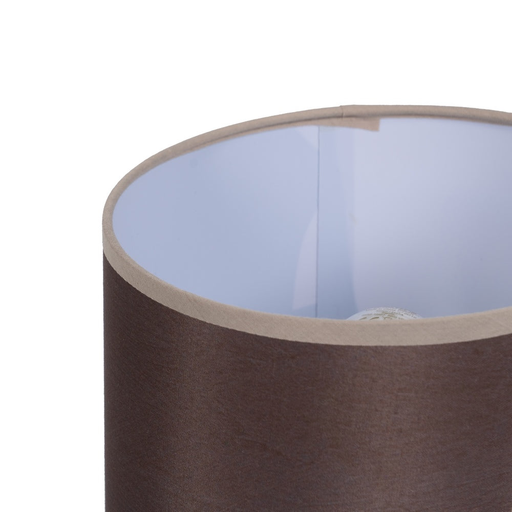 BROWN CERAMIC-FABRIC TABLE LAMP 18 X 18 X 29.50 CM
