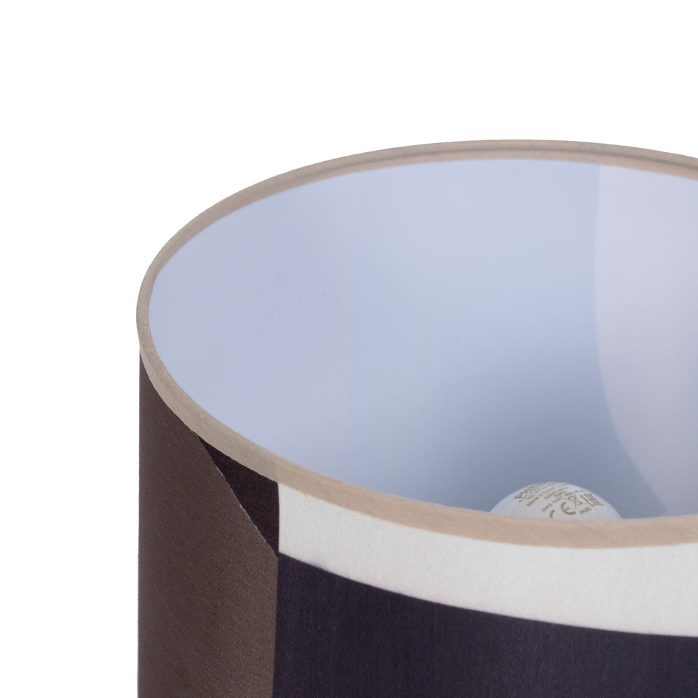 BROWN CERAMIC-FABRIC TABLE LAMP 22 X 22 X 31.50 CM
