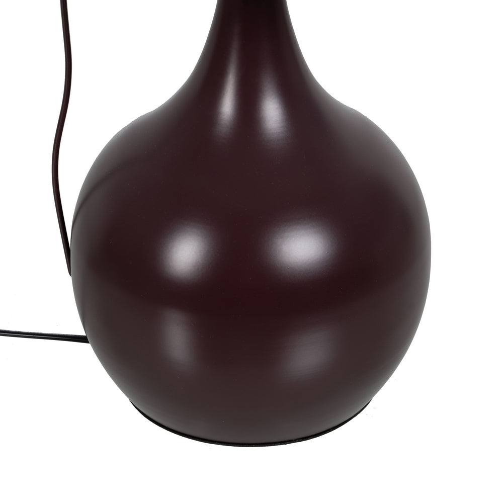 BROWN CERAMIC-FABRIC TABLE LAMP 22 X 22 X 31.50 CM
