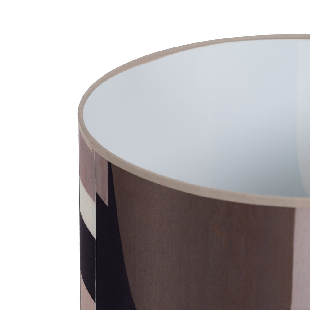 BROWN FABRIC-METAL TABLE LAMP 33 X 33 X 52 CM