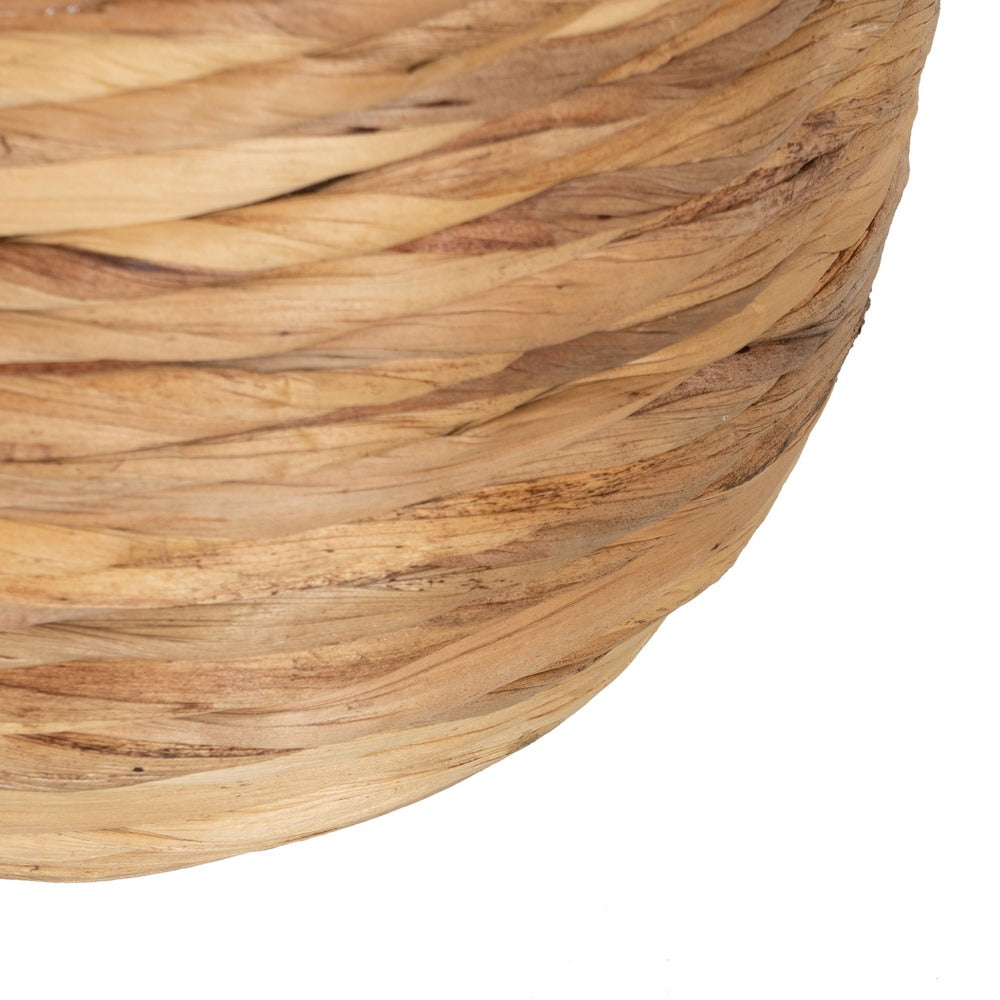 NATURAL FIBER DECORATIVE VASE 26 X 26 X 27 CM