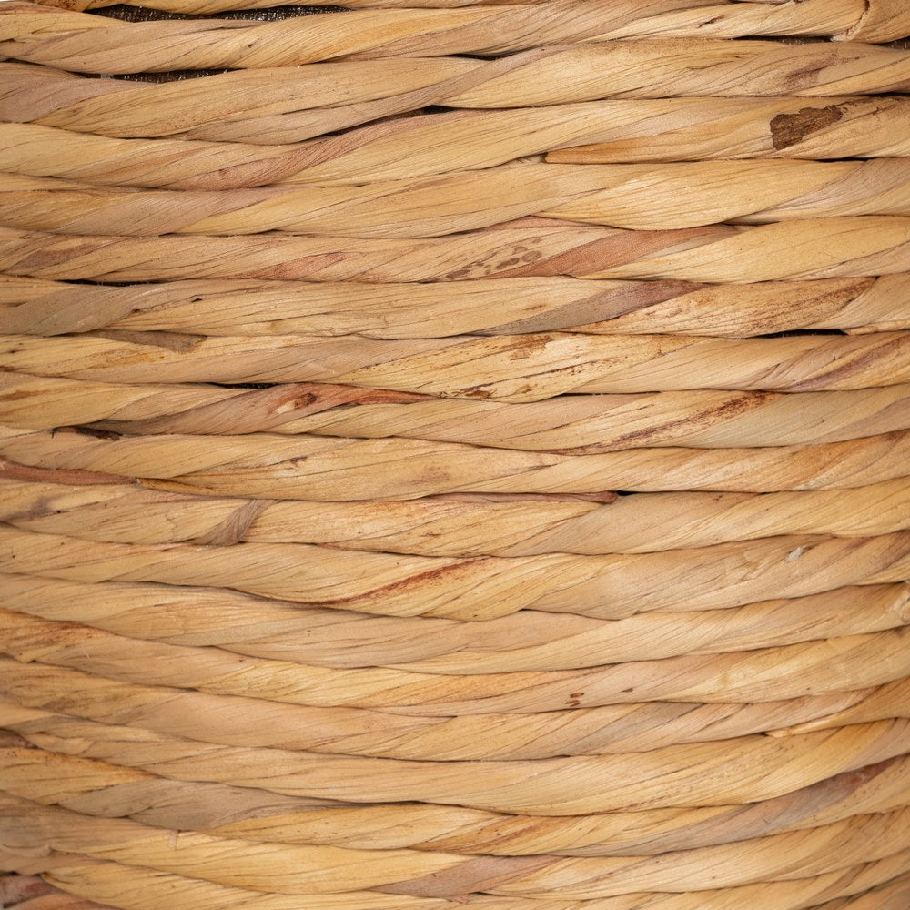 JARRÓN FIBRA NATURAL DECORACIÓN 26 X 26 X 41 CM