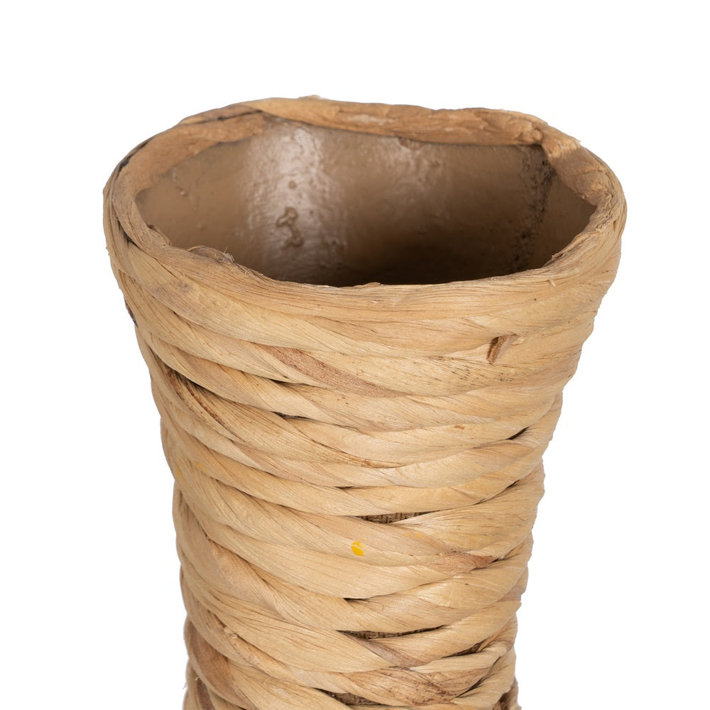 NATURAL FIBER DECORATIVE VASE 26 X 26 X 60 CM