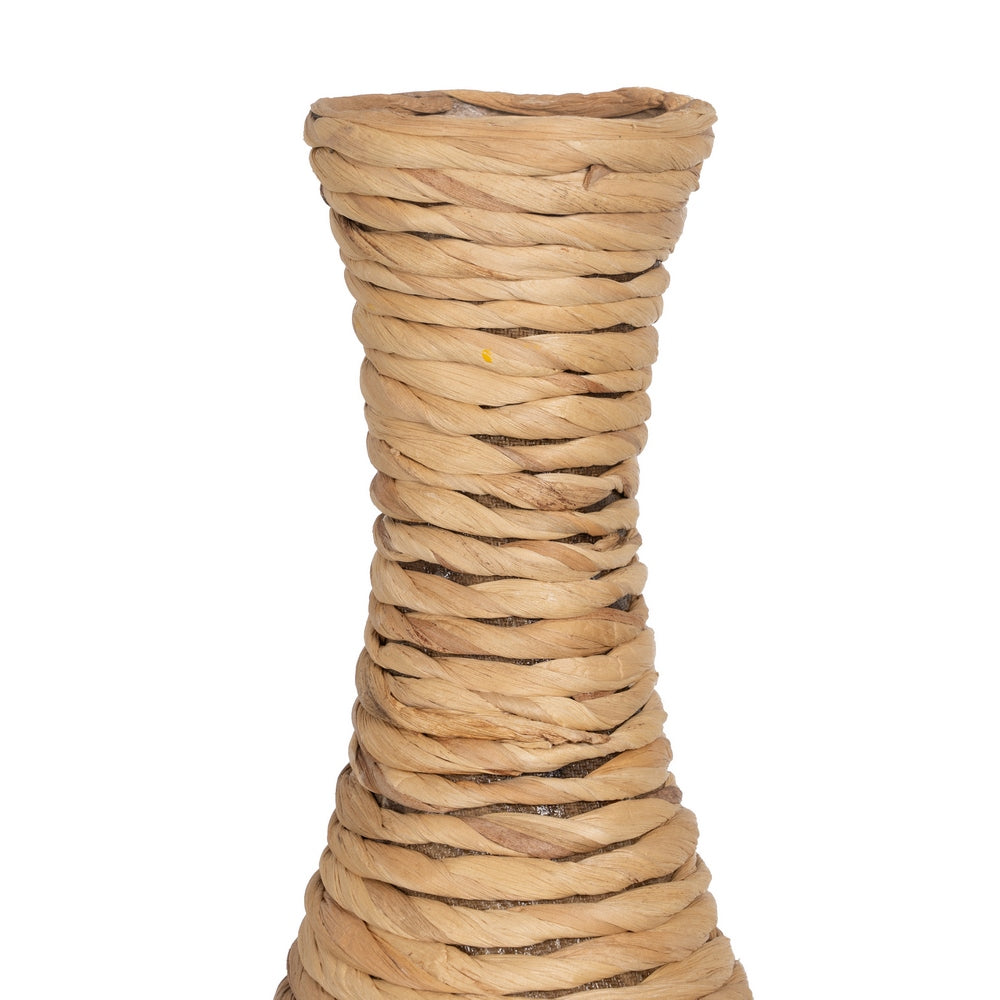 NATURAL FIBER DECORATIVE VASE 26 X 26 X 60 CM