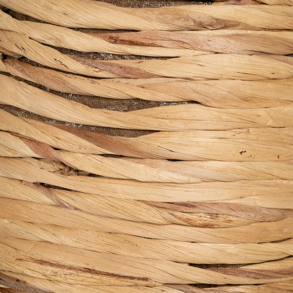 NATURAL FIBER DECORATIVE VASE 26 X 26 X 60 CM