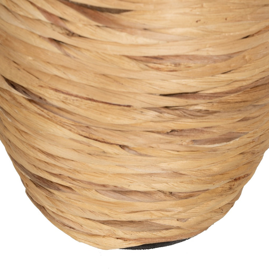 JARRÓN FIBRA NATURAL DECORACIÓN 26 X 26 X 60 CM