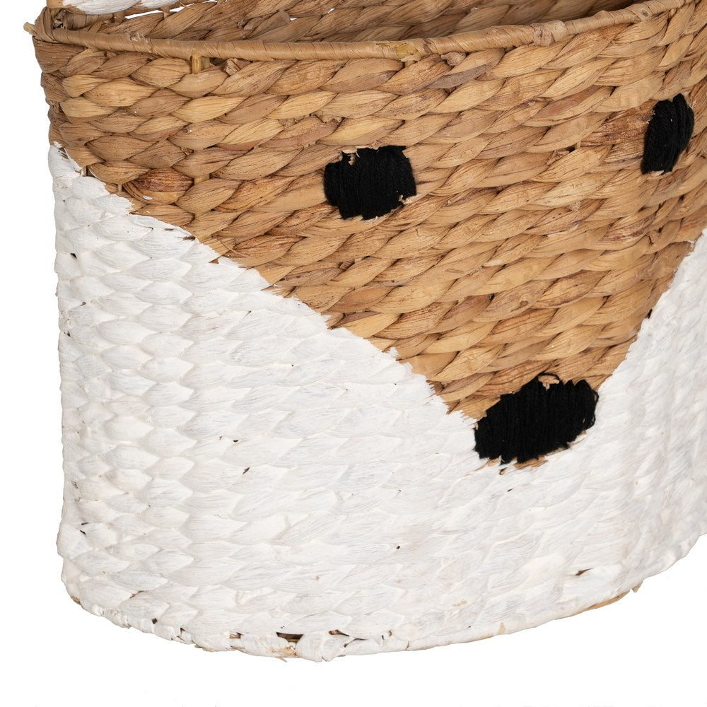 CHILDREN'S BASKET NATURAL FIBER DECORATION 30 X 11 X 33 CM