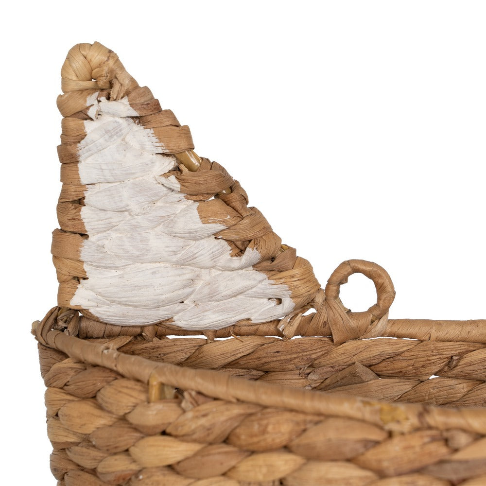 CHILDREN'S BASKET NATURAL FIBER DECORATION 30 X 11 X 33 CM