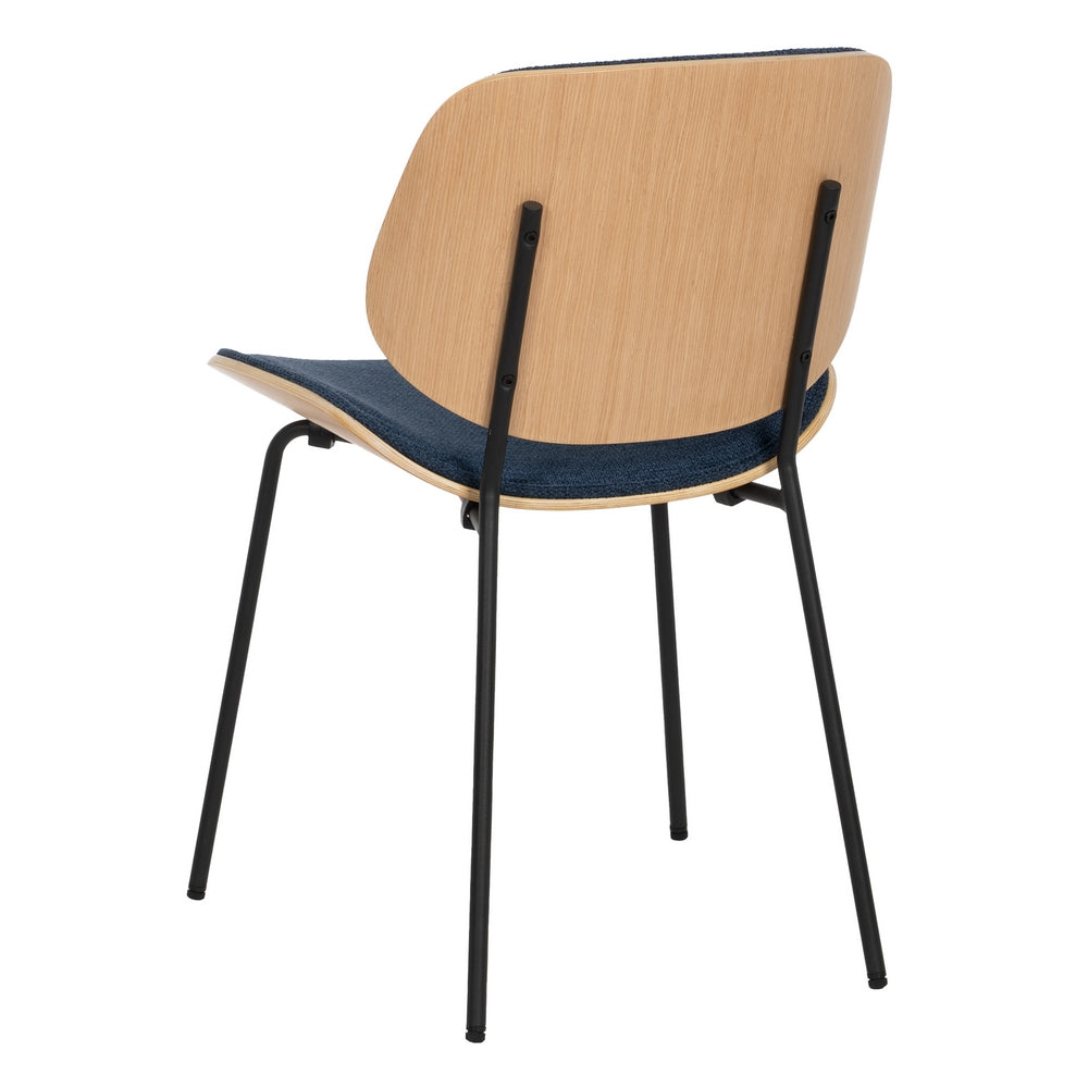 NAVY BLUE CHAIR DM-METAL LIVING ROOM 49 X 50 X 80 CM
