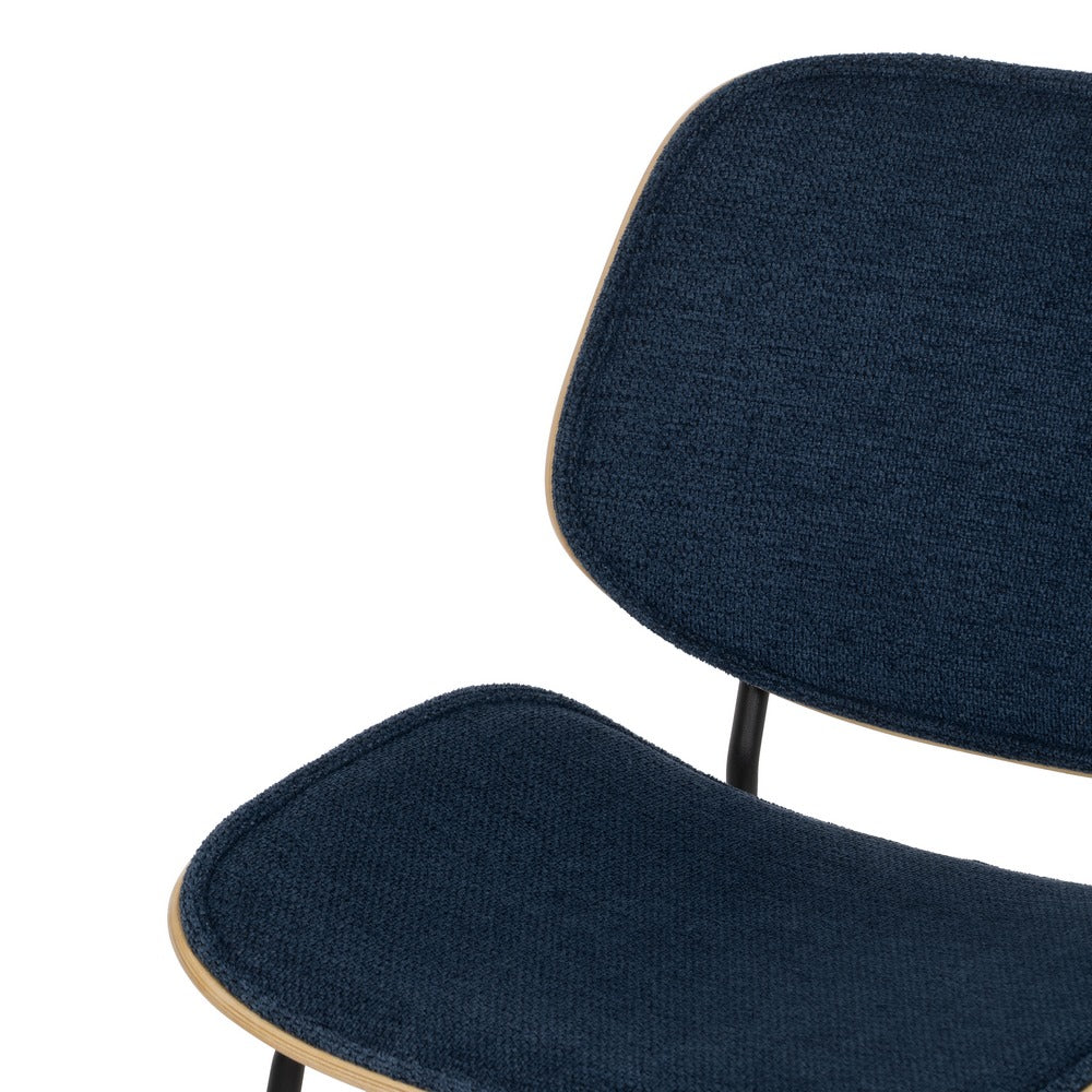 NAVY BLUE CHAIR DM-METAL LIVING ROOM 49 X 50 X 80 CM