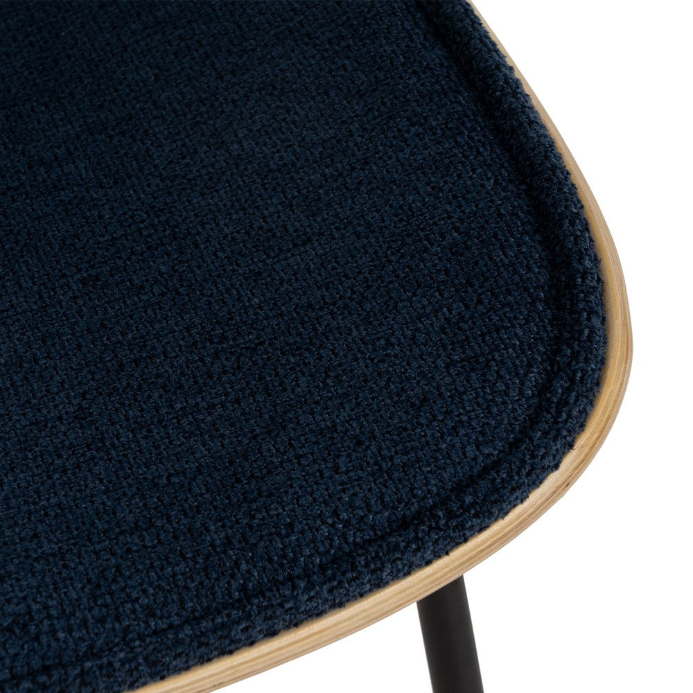 NAVY BLUE CHAIR DM-METAL LIVING ROOM 49 X 50 X 80 CM