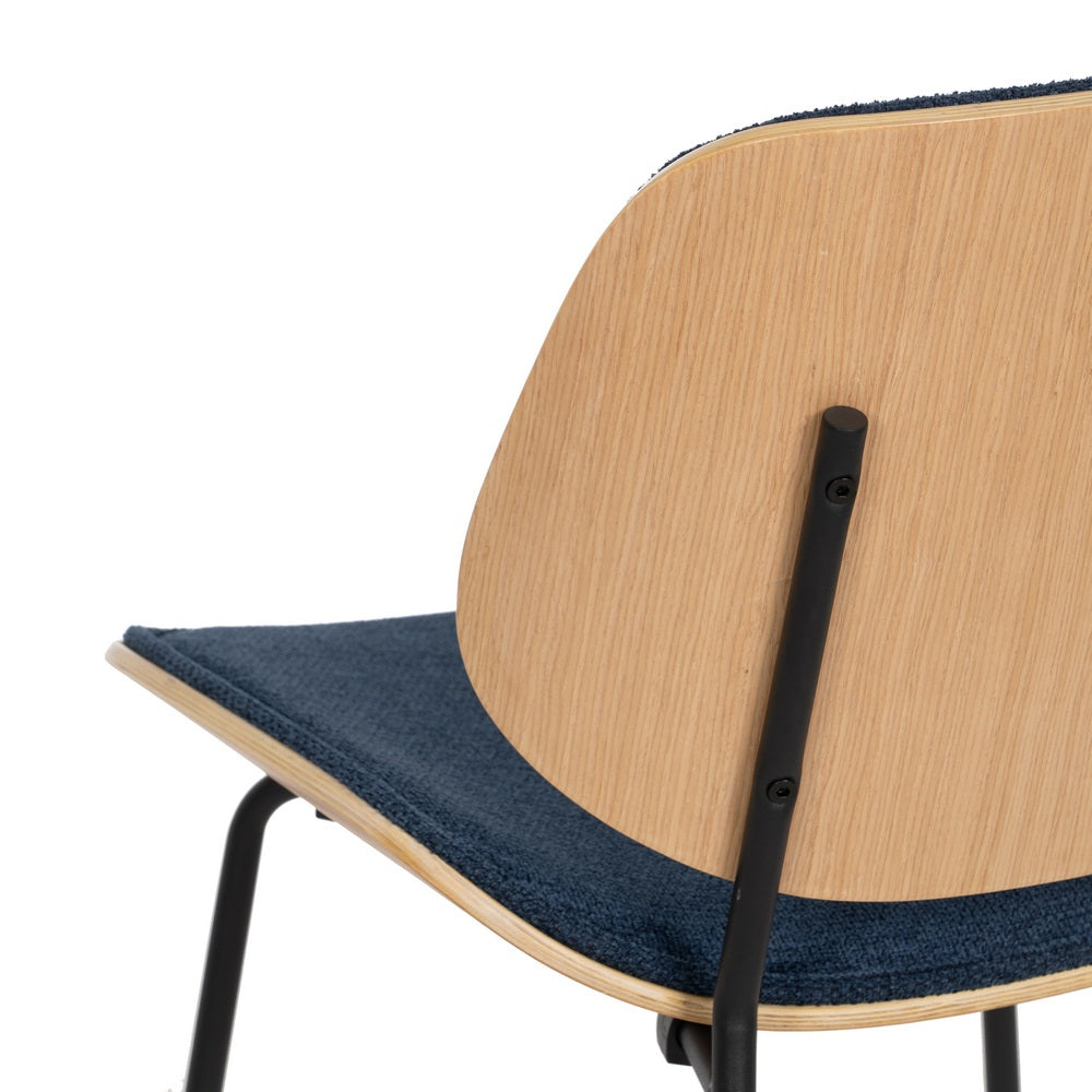NAVY BLUE CHAIR DM-METAL LIVING ROOM 49 X 50 X 80 CM