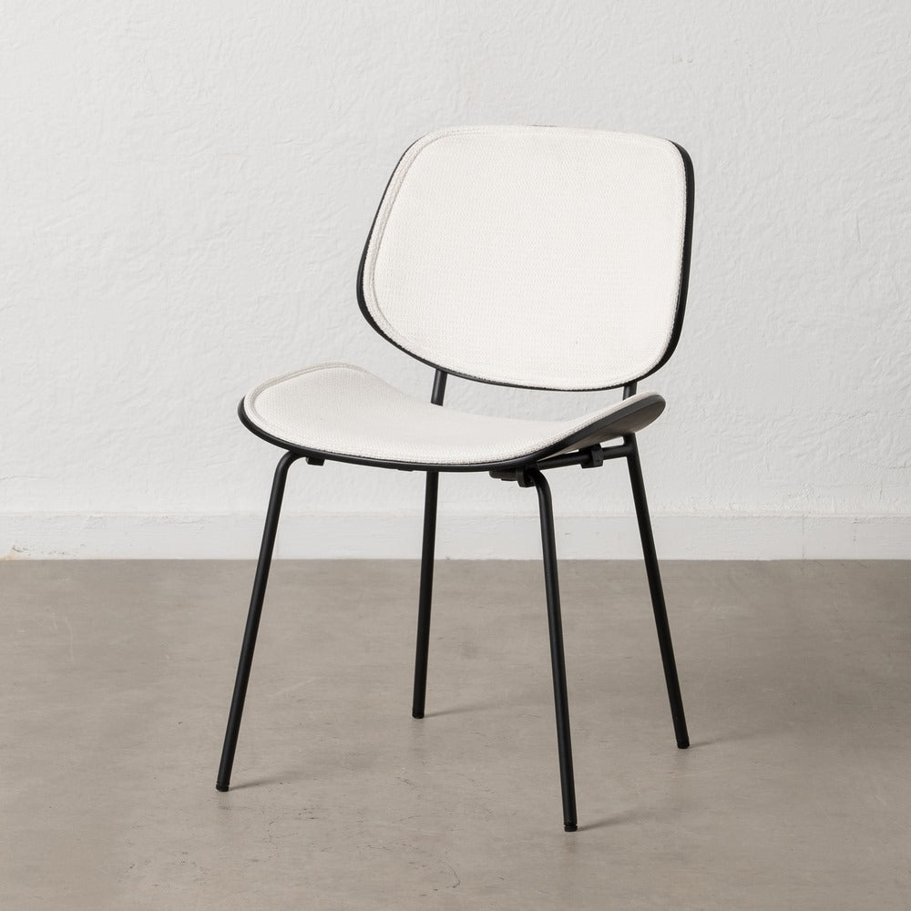 SILLA BLANCO DM-METAL SAL�N 49 X 50 X 80 CM