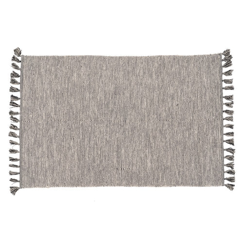 ALFOMBRA GRIS POLIESTER-ALGOD�N 120 X 180 CM