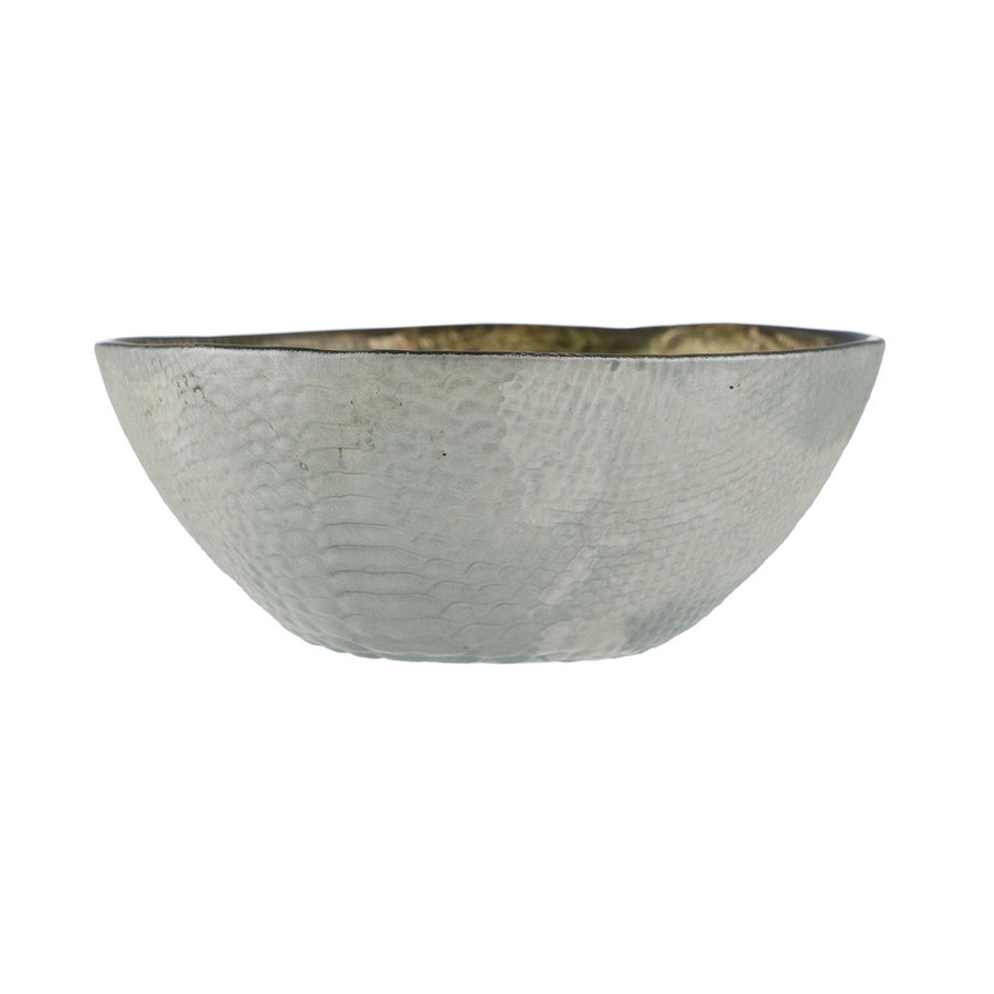 CENTRO MESA VERDE OLIVA CRISTAL 14 X 14 CM