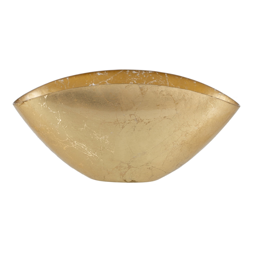 BOWL DORADO CRISTAL DECORACIÓN 28 X 14 CM