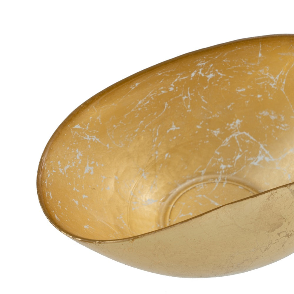 BOWL DORADO CRISTAL DECORACIÓN 28 X 14 CM