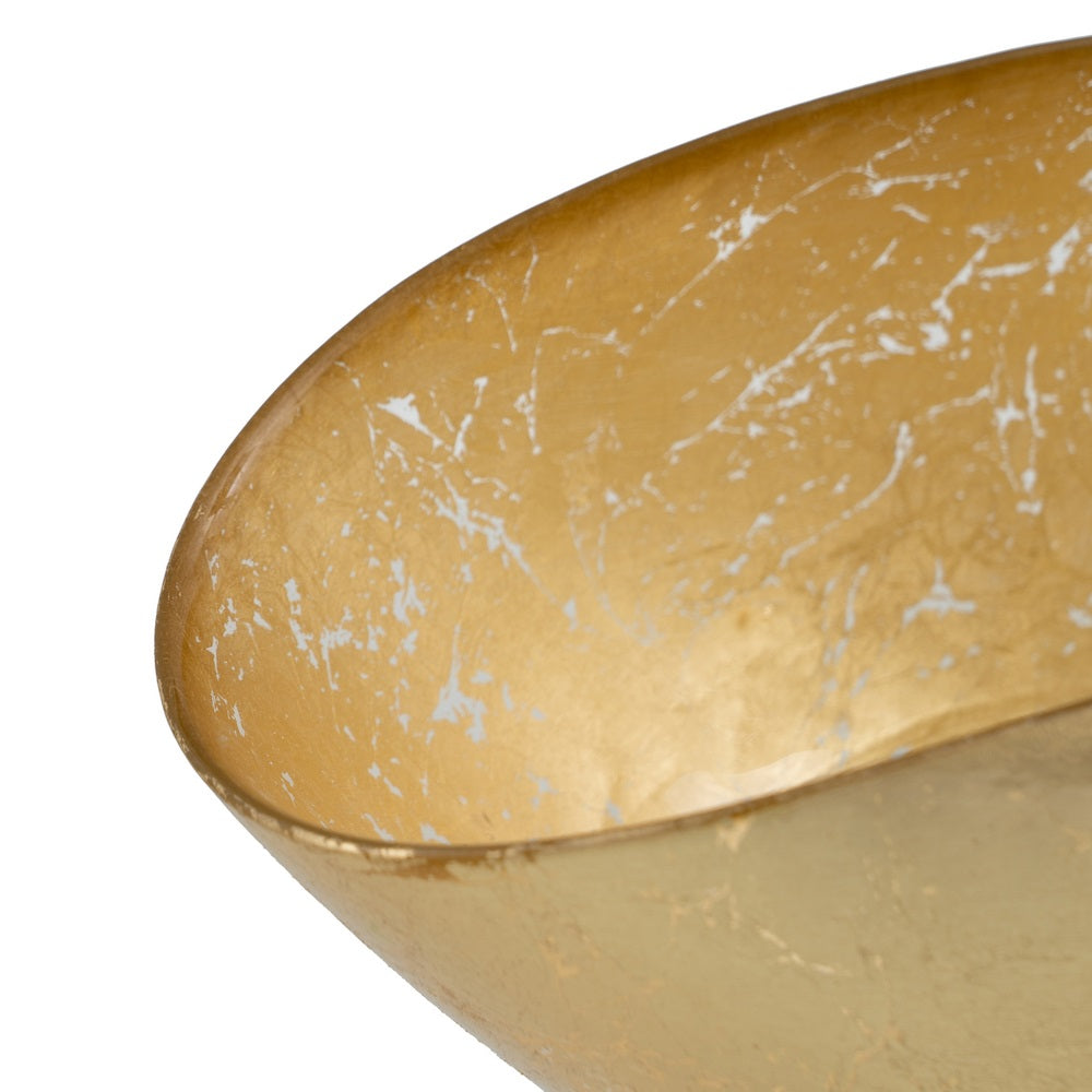 BOWL DORADO CRISTAL DECORACIÓN 28 X 14 CM